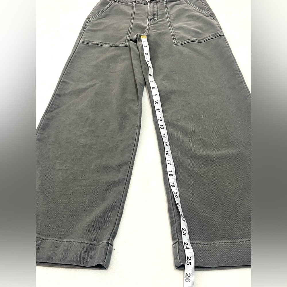 Maurices Women’s Gray Wide Leg Cotton Blend Bottoms with Pockets Casual Pants - Picture 6 of 16
